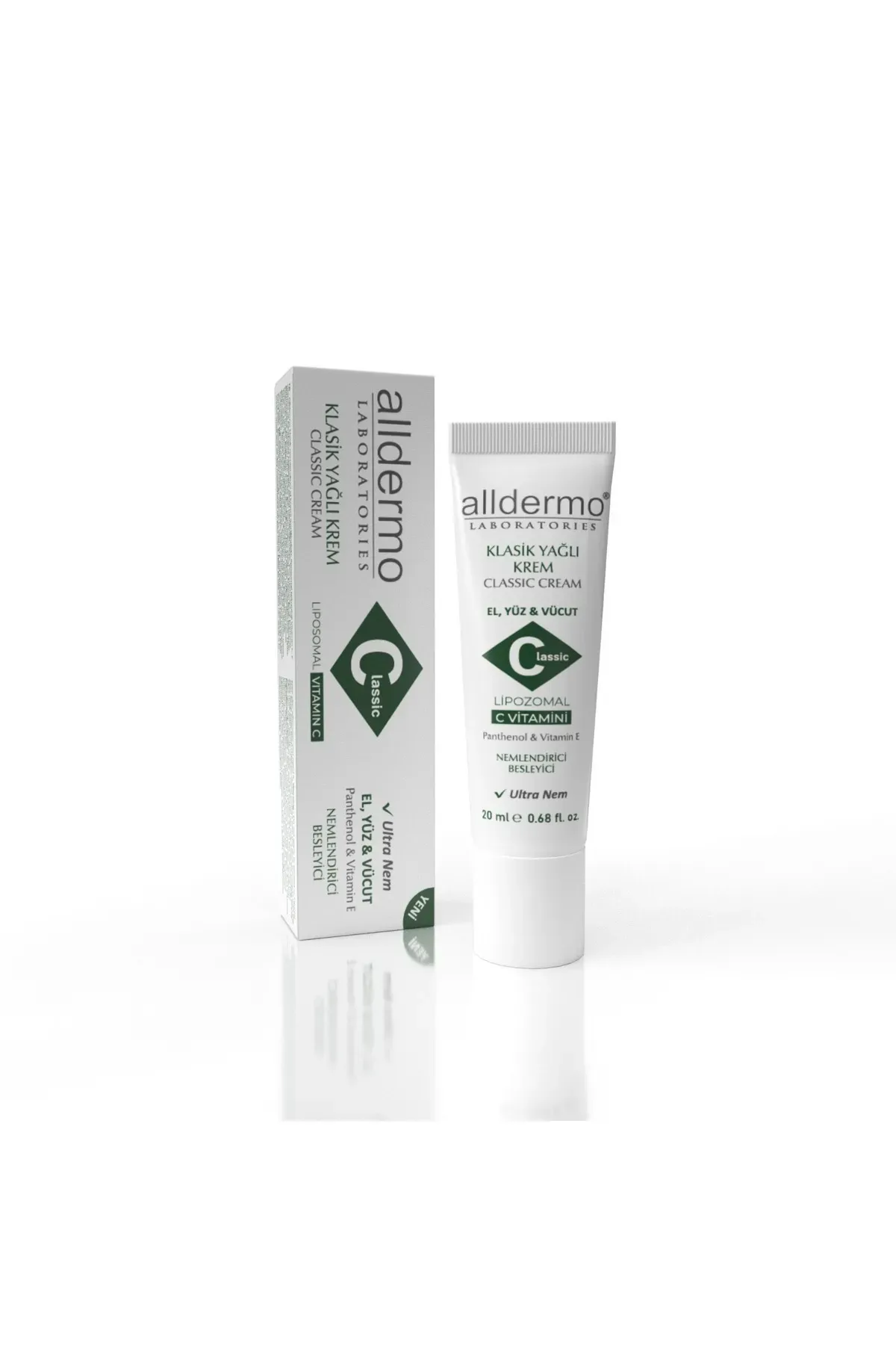 Alldermo Klasik Yağlı - C Vitaminli Tüp Krem 20ml