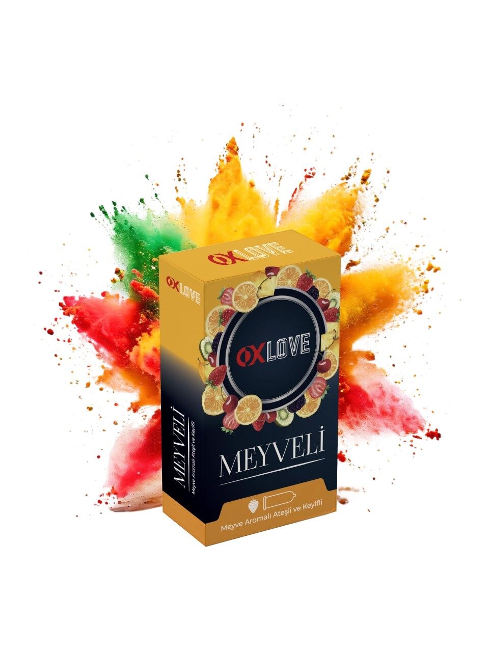 Oxlove Prezervatif Meyve Aromalı Kondom 10'lu Paket