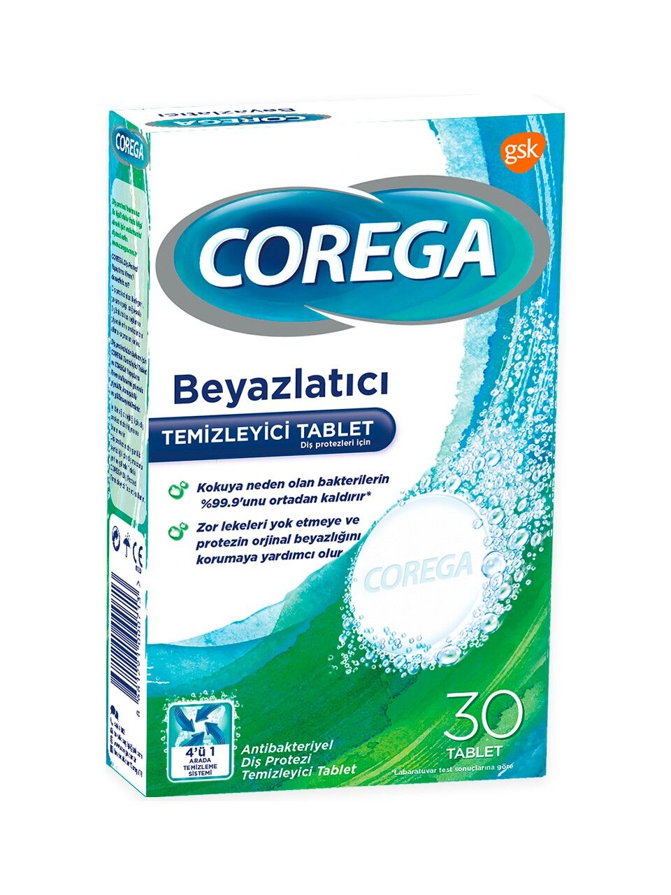 Corega Diş Protezi Temizleyici 30 Tablet