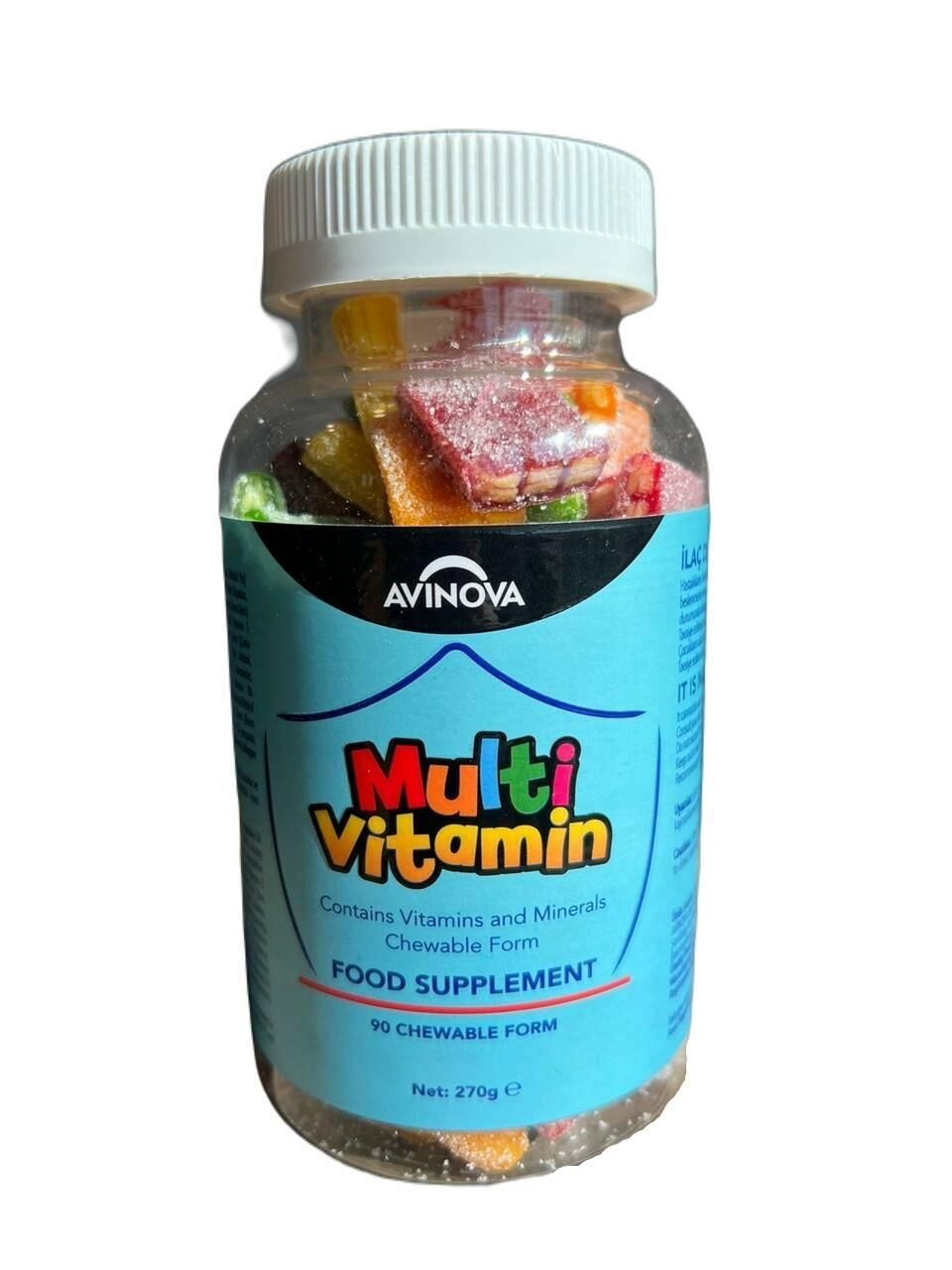 Avinova Multi Vitamin 90 Adet Çiğenebilir Çocuk Vitamini