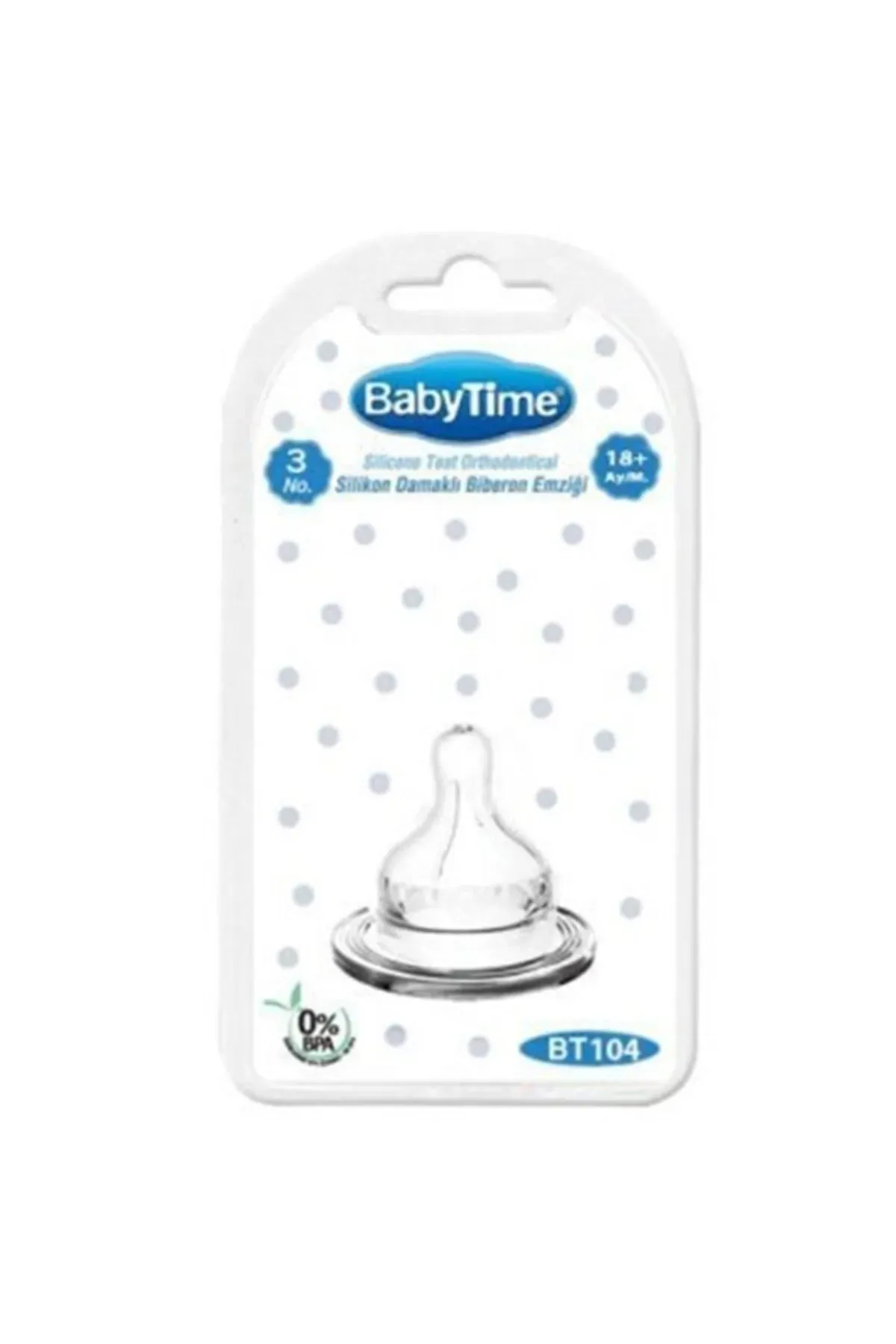 BABYTİME 104 SİL. GENİŞ AĞIZLI BİB. EMZİĞİ NO:3