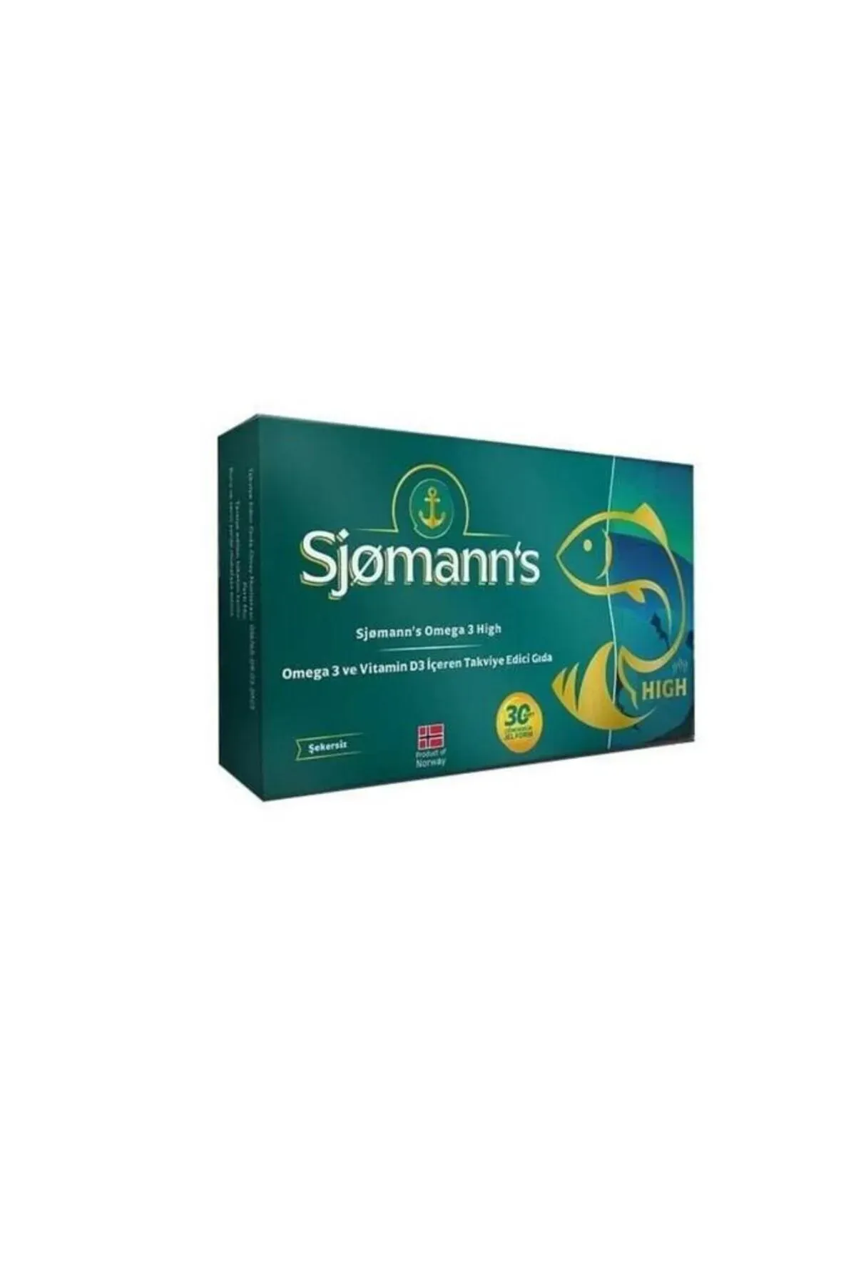 Sjomann's Fishoil Omega-3 Çiğnenebilir Jel 30 Tablet